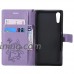 Sony Xperia XZ/XZS Case  UNEXTATI Sony Xperia XZ/XZS Flip Folio PU Leather Wallet Case with Magnetic Closure for Sony Xperia XZ/XZS (Purple #3) - B07GV9824J